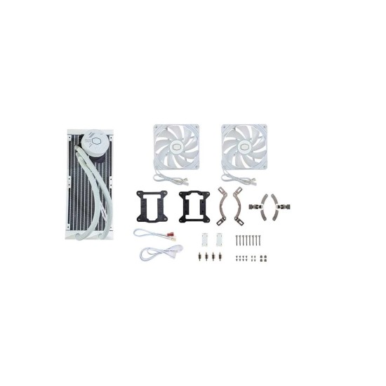 Cooler Master MasterLiquid 240L Core ARGB 240mm White Liquid CPU Cooler