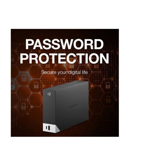 Seagate One Touch 16TB USB Type-C and USB 3.0 Black External HDD with Built-In Hub