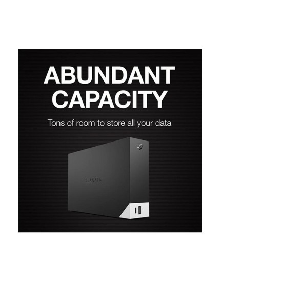 Seagate One Touch 16TB USB Type-C and USB 3.0 Black External HDD with Built-In Hub