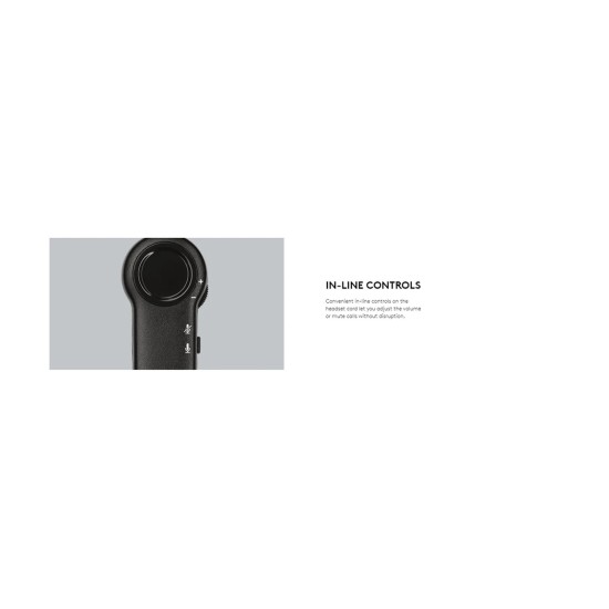 Logitech H151 Single Port Headphone Black