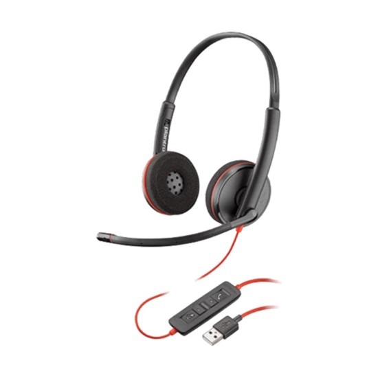 Plantronics Poly Blackwire C3220 Black Wired USB Headphone