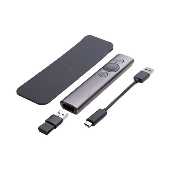 Logitech Spotlight Advanced Wireless Presenter (Slate) – Model 910-004863