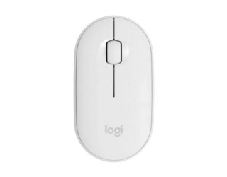 Logitech M350 Dual Mode Pebble Wireless Mouse (Off-White) – 910-005600