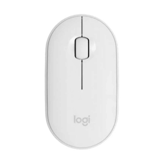 Logitech M350 Dual Mode Pebble Wireless Mouse (Off-White) – 910-005600