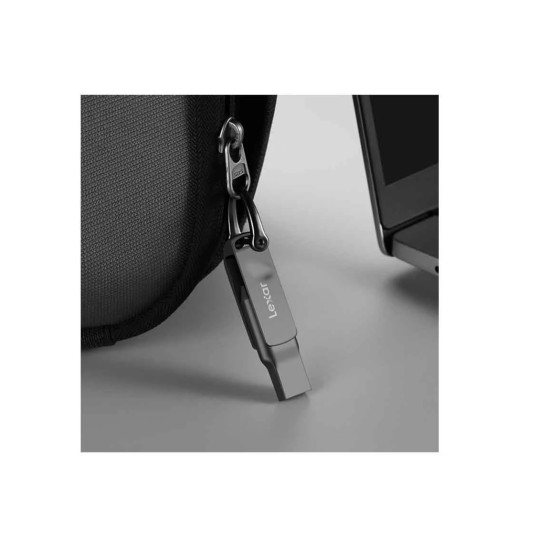 Lexar JumpDrive D400 64GB USB 3.1 OTG Grey Pen Drive