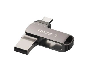 Lexar JumpDrive D400 64GB USB 3.1 OTG Grey Pen Drive