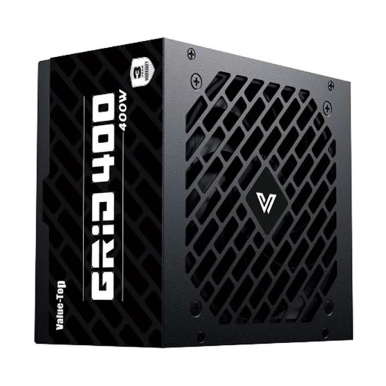 Value Top GRID 400 Real 400W ATX Non Modular Black Power Supply