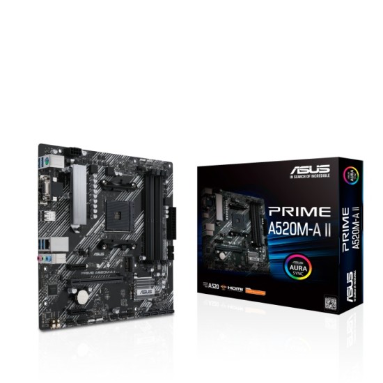 ASUS PRIME A520M-A II AMD A520 (Ryzen AM4) micro ATX motherboard
